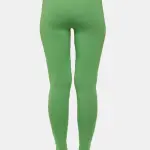 Ankle Length Leggings Cotton Light Green
