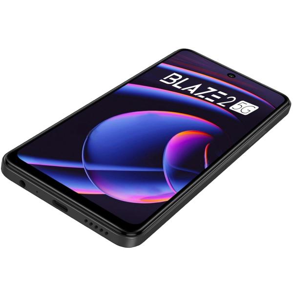 Lava Blaze 2 5G (Glass Black, 6GB RAM, 128GB Storage)| Stunning Ring Light| 50 MP AI Camera |5000 mAh Battery| Upto 12 GB Expandable RAM