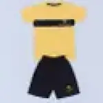 Boys T-shirt with Shorts YELLOW GRAY
