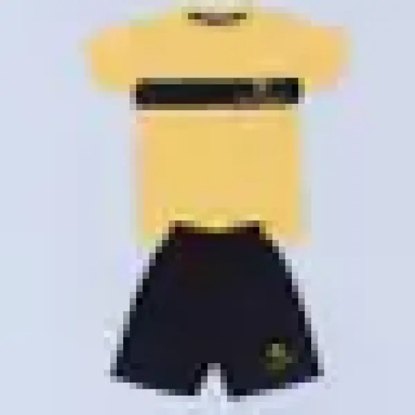 Boys T-shirt with Shorts YELLOW GRAY