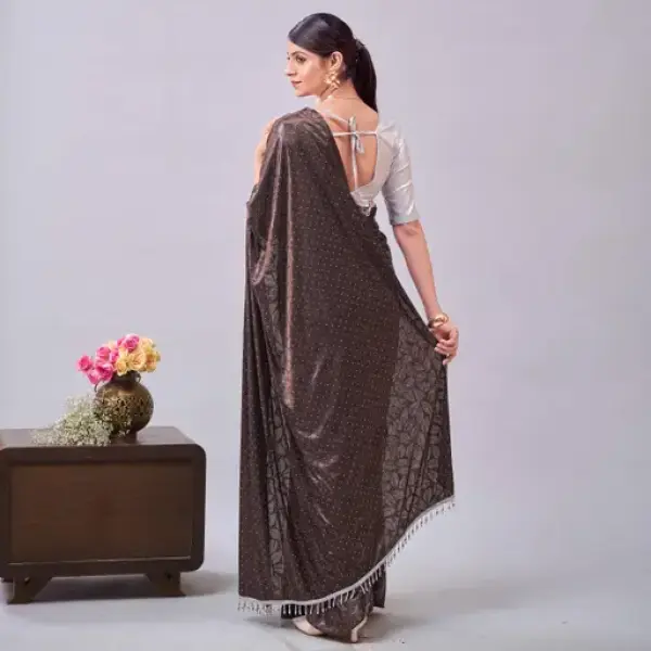 Women's Stone Work Saree