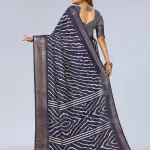  Women's Cotton Silk Lehriya Pattern Saree