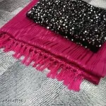 Georgette Pink Tassels and Latkans Saree