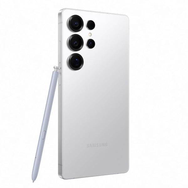 Samsung Galaxy S25 Ultra 5G AI Smartphone (Titanium Whitesilver, 12GB RAM, 512GB Storage), 200MP Camera, S Pen Included, Long Battery Life