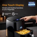 KENT Digi Plus Air Fryer | 4L Capacity & 1300W | Fry, Grill, Roast & Bake