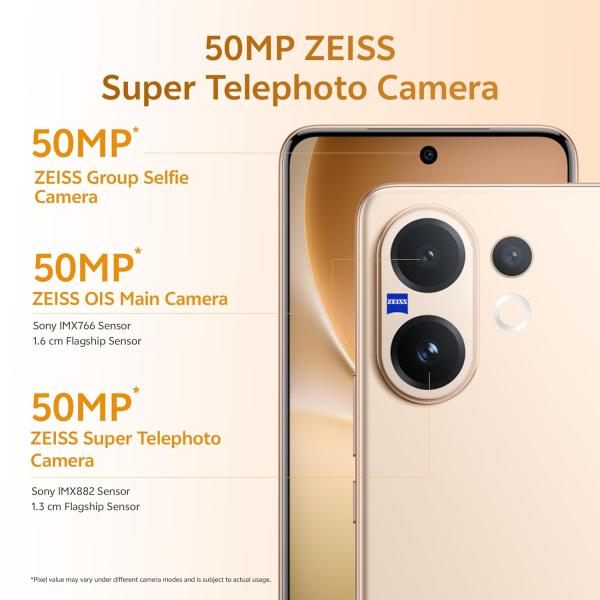 Vivo V60 5G (Auspicious Gold, 8GB RAM, 256GB Storage)