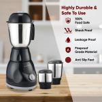 Cadlec Bullet 3 Jar Mixer Grinder | High-Power Motor Juicer | Blender & Mixer | Durable ABS Body | Multi-Function for Juicing, Blending & Grinding | 2-Year Warranty