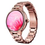 CrossBeats Diva 1.28” Stylish Smart Watch for Women with Stone Studded Bezel