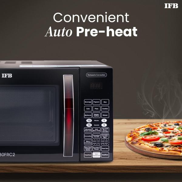 IFB 30 L Convection Microwave Oven (30FRC2, Floral Pattern) (Black), STANDARD
