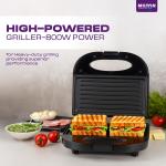 MILTON Express 800 Watt Grill Sandwich Maker