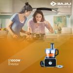 Bajaj FX-1000 Dlx 1000 Watts Food Processor And Mixer Grinder With 9 Attachments