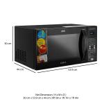 IFB 30L Convection Microwave Oven with 101 Standard Cook Menus(30 Black 360 Degree Motorized Rotisserie Weight Defrost Steam Clean Grill & 4 combi cook modes 10Power Levels)