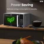 IFB 24L Solo Microwave Oven with 69 Auto Cook Menus (24PM2S Silver Mug Recipes Steam Clean Auto Reheat Preset Timer Power Save Child Safety Lock 10 Power Levels)