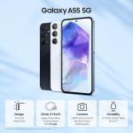 Samsung Galaxy A55 5G (Awesome Navy, 8GB RAM, 256GB Storage)