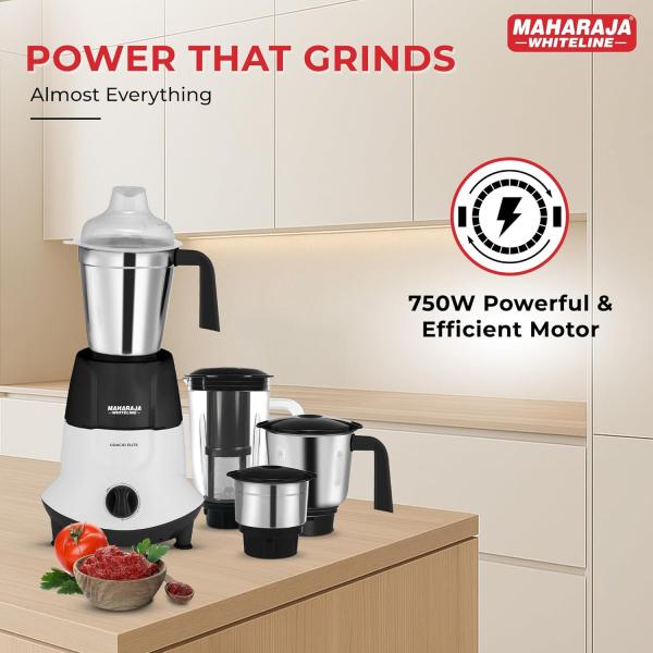 Maharaja Whiteline Odacio Elite Mixer Grinder With 4 Jars