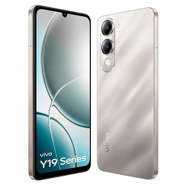 Vivo Y19e (Titanium Silver, 4GB RAM, 64GB Storage) with No Cost EMI/Additional Exchange Offers |with Charger