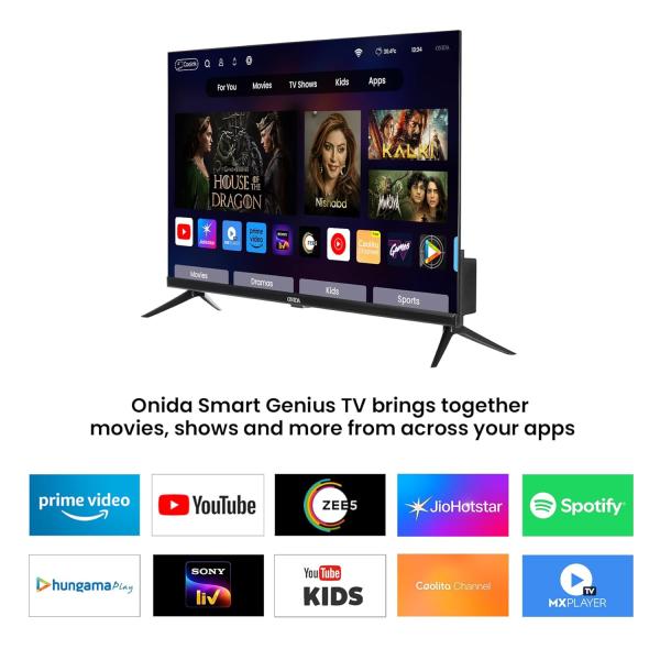 Onida 80 cm (32 inch) Smart Genius Series HD Ready Smart LED TV 32AHI