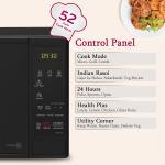LG 20 L Grill Microwave Oven (MH2044DB, Black, Quartz Heater, I-Wave Technology Indian Cuisine Auto Cook Menu, Steam Clean, Anti-Bacterial Cavity & Health plus Menu)