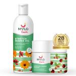 Mylo Care Stretch Marks Combo (Stretch Mark Oil - 100 ml, Stretch Marks Cream - 100 ml) |Stretch Marks removal for women