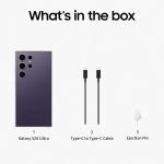 Samsung Galaxy S24 Ultra 5G AI Smartphone with Galaxy AI (Titanium Violet, 12GB, 512GB Storage), Snapdragon 8 Gen 3, 200 MP Camera with ProVisual Engine and 5000mAh Battery