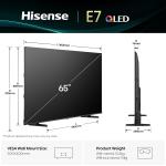 Hisense 164 cm (65 inches) E7Q Series 4K Ultra HD Smart QLED TV 65E7Q (Black)