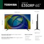 TOSHIBA 164 cm (65 inches) E350RP Series 4K Ultra HD Smart LED Google TV 65E350RP