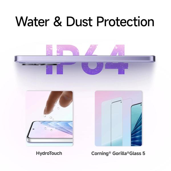 Redmi Note 14 5G (Phantom Purple, 6GB RAM 128GB Storage) | Global Debut MTK Dimensity 7025 Ultra | 2100 nits Segment Brightest 120Hz AMOLED | 50MP Sony LYT 600 OIS+EIS Triple Camera