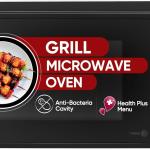 LG 20 L Grill Microwave Oven (MH2044DB, Black, Quartz Heater, I-Wave Technology Indian Cuisine Auto Cook Menu, Steam Clean, Anti-Bacterial Cavity & Health plus Menu)