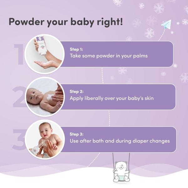 Mylo Care Talc-Free Baby Powder with Corn Starch