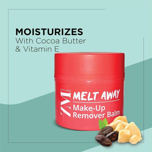 ZM Zayn & Myza Melt Away Make-up Remover Balm | Smooth, Easy Clean Formula | Removes Water Proof Makeup