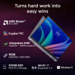 Lenovo IdeaPad 5 2-in-1 AMD Ryzen AI 5 340 (16GB RAM/512GB SSD/14 (35.5cm)/WUXGA IPS/Windows 11/Copilot+PC/Microsoft 365 Basic + Office 2024/Digital Pen 2/Grey/1.6Kg)