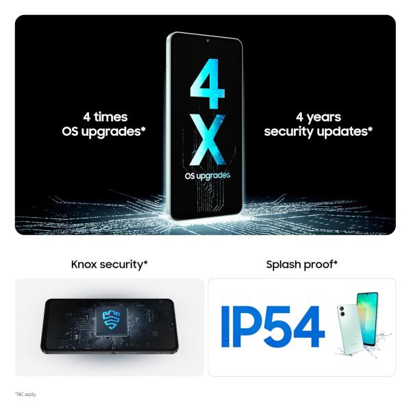 Samsung Galaxy A06 5G (Light Green, 4GB RAM, 64GB Storage)