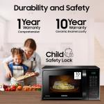 Samsung 28L, Convection Microwave Oven with Curd Making(MC28A5013AK/TL, Black, 10 Yr warranty)
