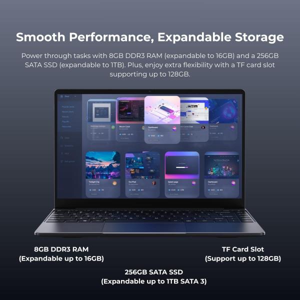 Chuwi CoreBook X Laptop 14'' Intel Core i3-10100Y, 8GB RAM 256GB SSD