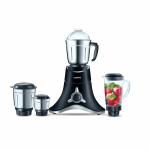 ACTIVA ABS Super Chef 900 Watts Powerful Motor Mixer Grinder for Chutney, Juice and Shakes With 4 Jars, Fast Grinding for Wet & Dry Ingridients, Stainless Blade, 2 Years Warranty - Black