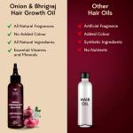 Bombay Shaving Company Onion and Bhringraj Hair Oil With 4X Growth Action -| 100 ml