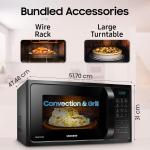 Samsung 28L, Convection Microwave Oven with Curd Making(MC28A5013AK/TL, Black, 10 Yr warranty)