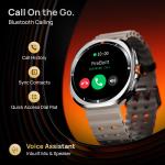 Fire-Boltt Axiom Round Smart Watch 1.43″ Super AMOLED Display with Always‑On Mode, Bluetooth Calling