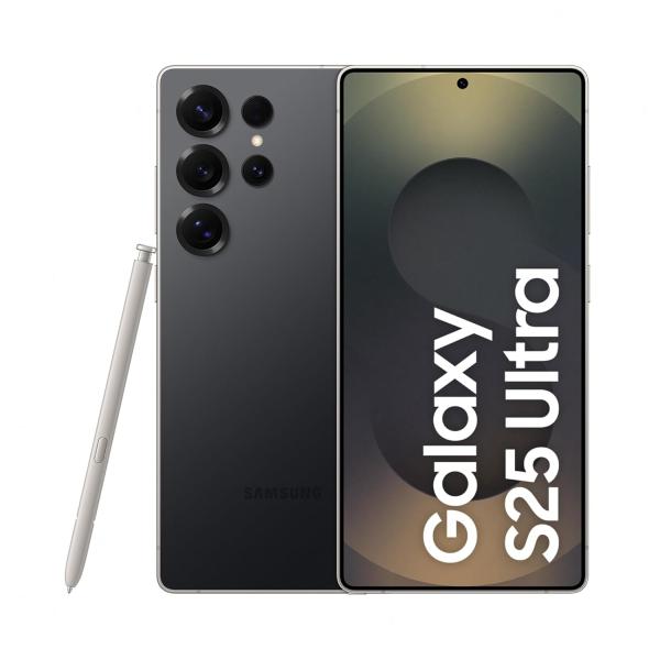 Samsung Galaxy S25 Ultra 5G AI Smartphone (Titanium Black, 12GB RAM, 256GB Storage), 200MP Camera, S Pen Included, Long Battery Life