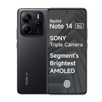 Redmi Note 14 5G (Titan Black, 8GB RAM 256GB Storage) | Global Debut MTK Dimensity 7025 Ultra | 2100 nits Segment Brightest 120Hz AMOLED | 50MP Sony LYT 600 OIS+EIS Triple Camera