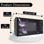 LG 20 L Solo Microwave Oven (MS2043BP Black Health plus Menu I-Wave Technology Indian Cuisine Even Reheat & Defrost Auto Cook Menu Anti-Bacterial Cavity & Steam Clean)