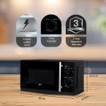 Godrej 20 L Multi Distribution System for Even and Faster Cooking, Solo Microwave Oven With 5 Power Levels (GMX 20SA2, Black)