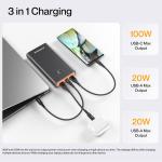 Ambrane 100W Fast Charging Powerbank for MacBook,
