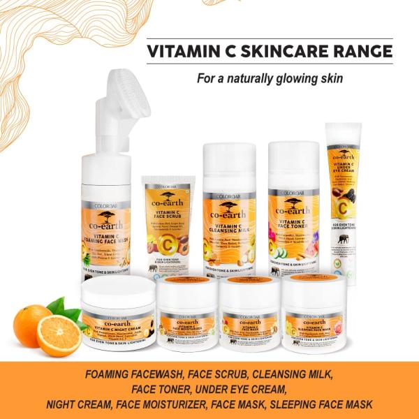 Colorbar Co-earth Vitamin C Face milk 200ml I Promote even-toned skin I Effectively removes dirt