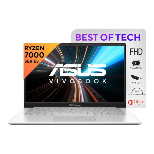ASUS Vivobook Go 14, AMD Ryzen 3 7320U, Thin and Light Laptop