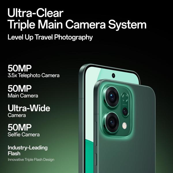 OPPO Reno14 5G (Forest Green, 8GB RAM, 256GB Storage)Forest Green