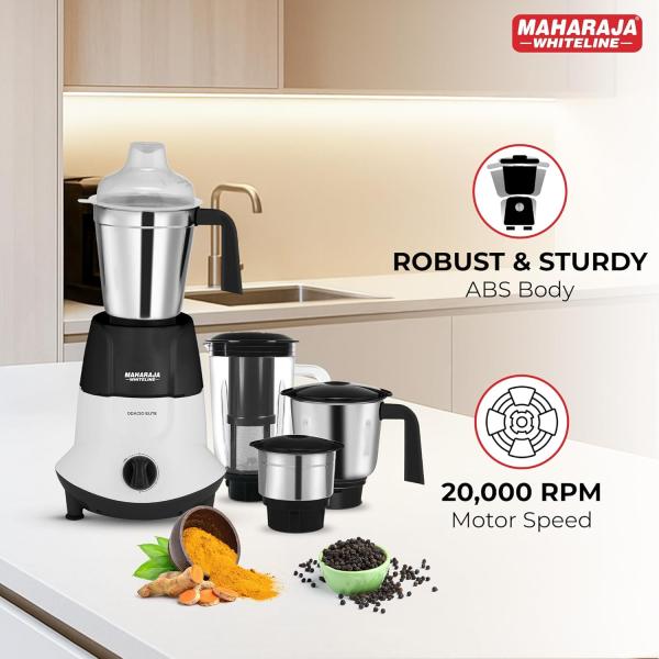 Maharaja Whiteline Odacio Elite Mixer Grinder With 4 Jars