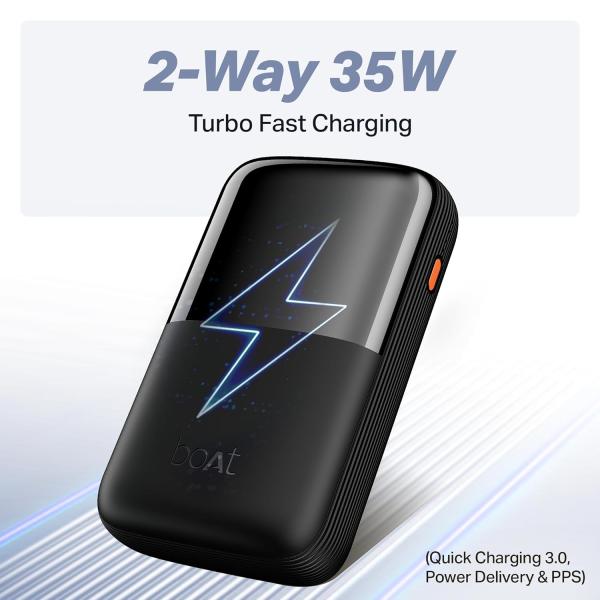 boAt Energyshroom PB400 Turbo X 20000 mAh 35W Super Fast Charging,