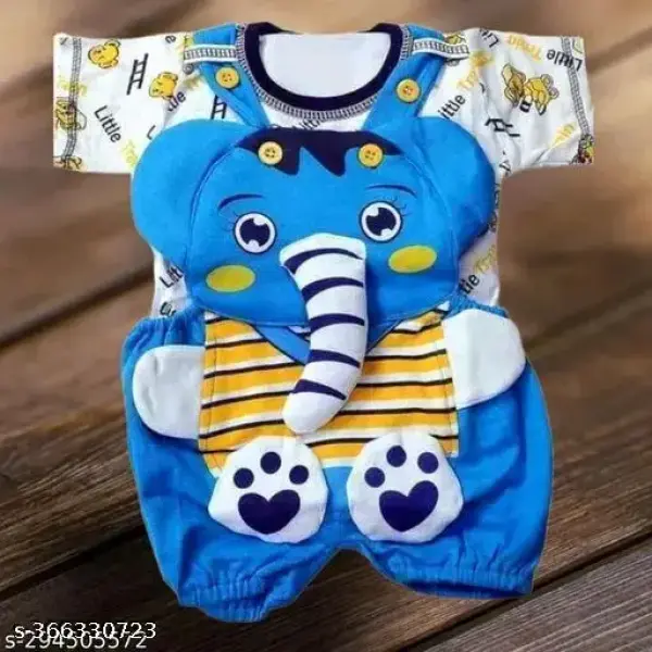 Kids dungaree for baby boy and girl Blue