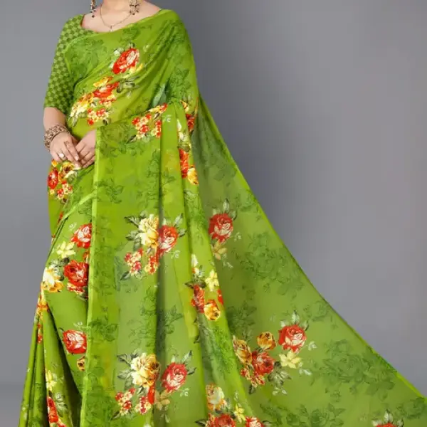  Dhyani Fashion Daily Wear georgette Saree